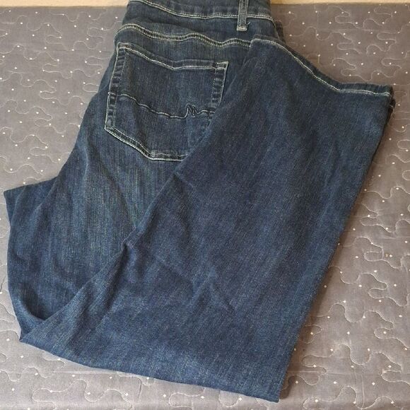 M. Jeans by Maurices Dark Blue Straight high rise curvy Jeans size 18W short - Picture 1 of 7